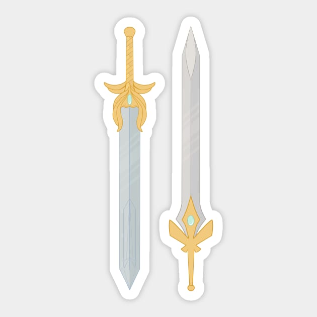 Swords Sticker by littlemoondance